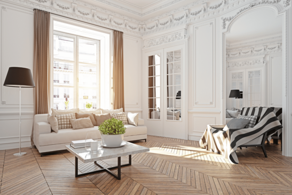 Traditional curtains style