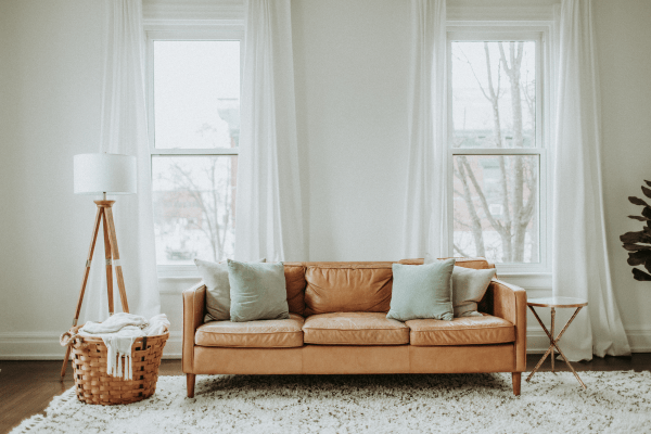 white living room curtains